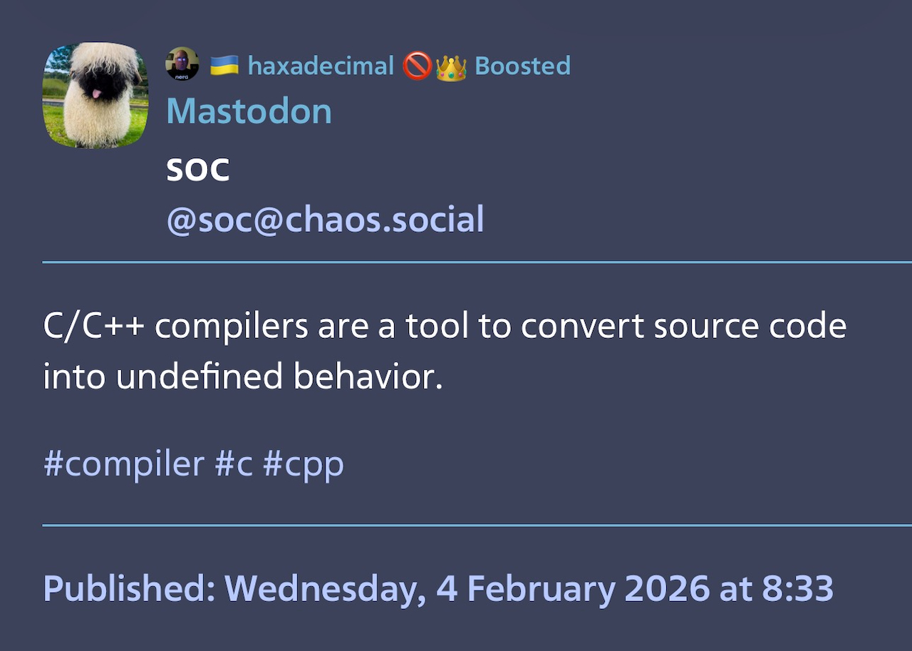 cpp compilers tool for ub